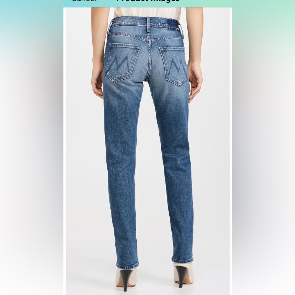 NWT MOTHER Women's The Hiker Skimp Mid Rise Jeans Size 23 - Picture 2 of 14